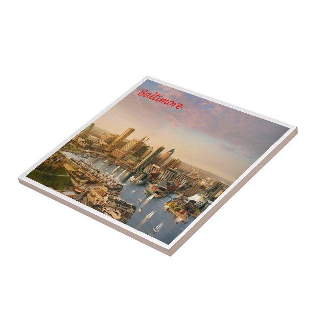 Carreau zUS183 BALTIMORE, Maryland, Amérique, (Côté)