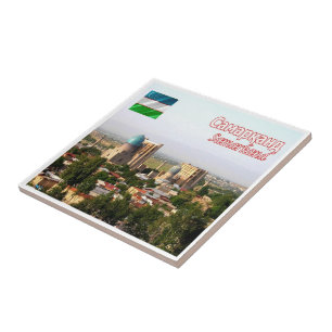 Carreau zUZ004 SAMARKAND, Ouzbékistan, Asie,