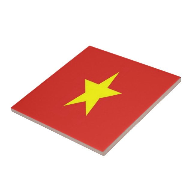 Carreau zVN001 VIETNAMESE FLAG, Vietnam, Asie, (Côté)