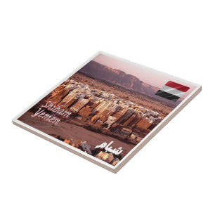 Carreau zYE009 SHIBAM, Yémen, Asie,