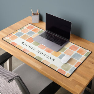 Carreaux aquarelle Boho couleur personnalisée préc