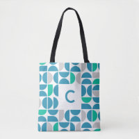 Carreaux aquatiques du milieu du siècle Sac fourre