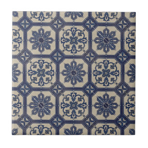 Carreaux azulejos bleu portugais