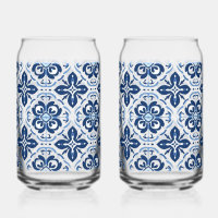 Carreaux bleus Bières méditerranéennes en verre