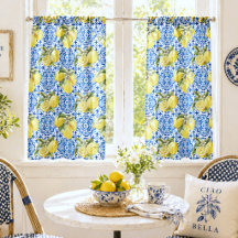 Carreaux bleus motif Méditerranée Lemon
