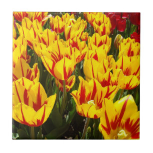 Carreaux cadeau art Tulipe Jaune Fleurs Floral