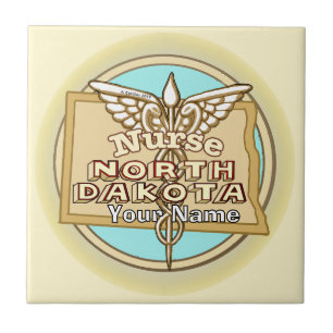 Carreaux Caducée d'infirmière du Dakota du Nord