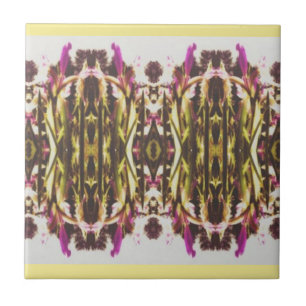 Carreaux Centre Fleurs Iris