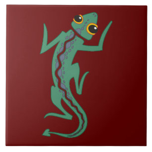 Carreaux d'accents décoratifs du Sud-Ouest Lizard
