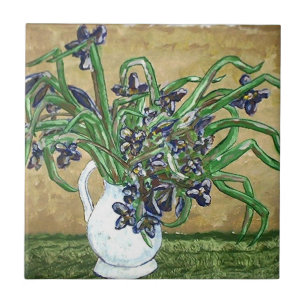 Carreaux d'art Abstraits, Fleurs sur table