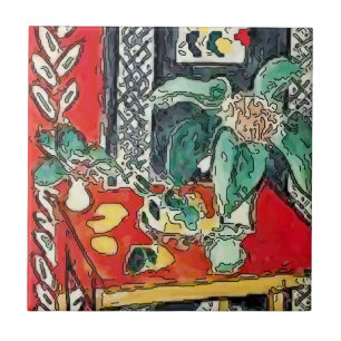 Carreaux d'art Abstraits, Fleurs sur table