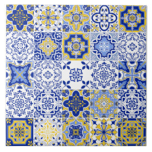 Carreaux de céramique à motif de carreaux portugai