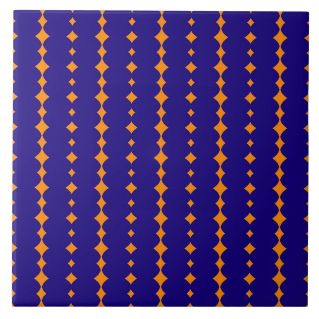 carreaux de céramique abstraite bleu élégant (Devant)