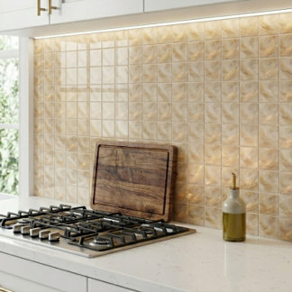 Carreaux de céramique de luxe en or liquide et bei
