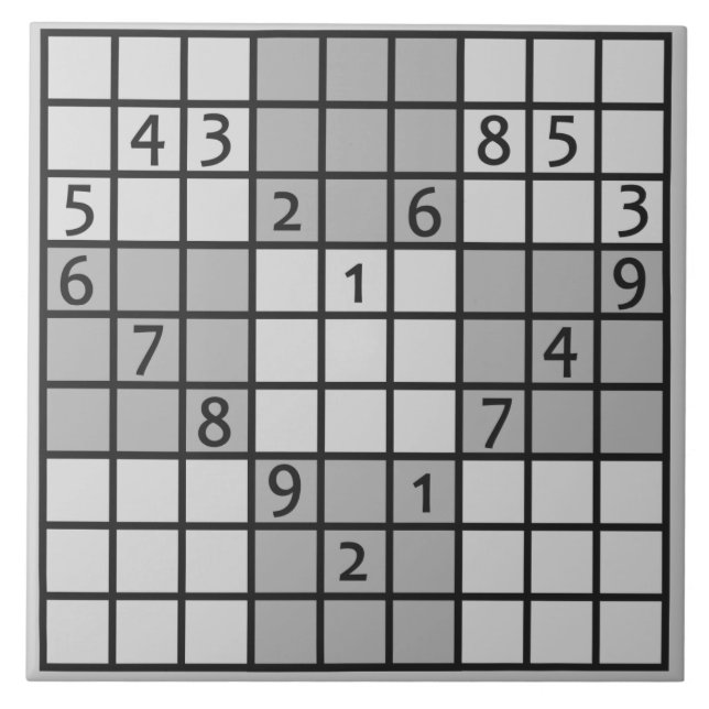 Carreaux de céramique de SUDOKU (Devant)