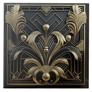 Carreaux de céramique d'inspiration Art déco