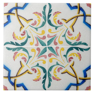 Carreaux de céramique émaillés traditionnels portu