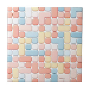 Carreaux de céramique en mosaïque de couleur