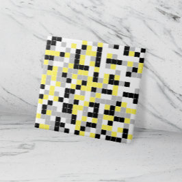 Carreaux de céramique géométrique gris-jaune moder