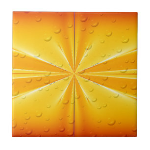 Carreaux de céramique gouttes de pluie dorées