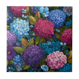 Carreaux De Céramique Hydrangeas Uniques Pour Un I