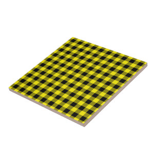 Carreaux de céramique jaune noir