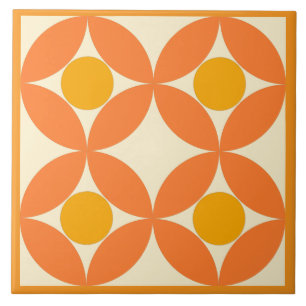 Carreaux de céramique jaune orange moderne du mili