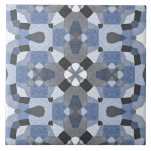 carreaux de céramique kaléidoscope bleu