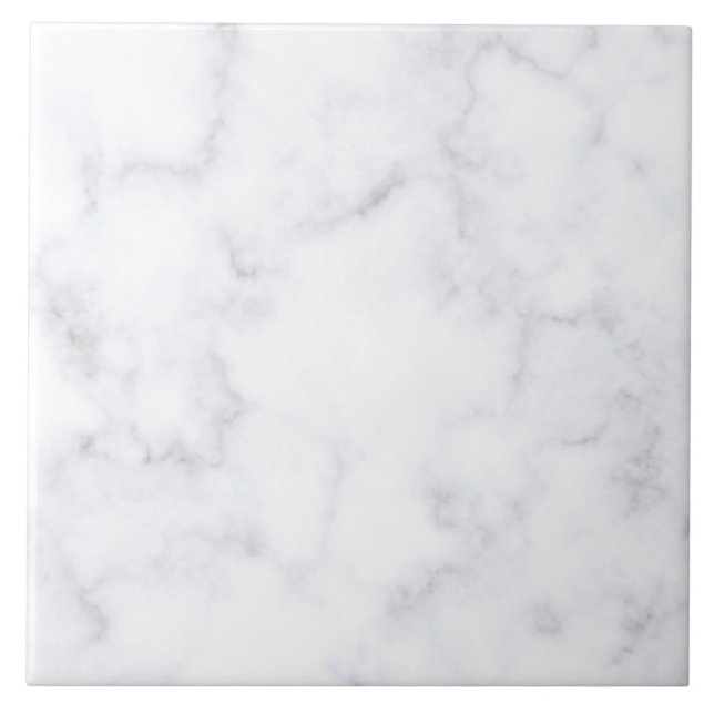 Carreaux de céramique Motif Marbre blanc (Devant)