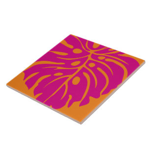 carreaux de céramique motif tropical