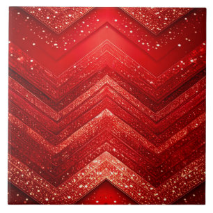 Carreaux de céramique rouge Parties scintillant dé