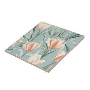 Carreaux De Céramique Tulipe Portugais Chic Pour S