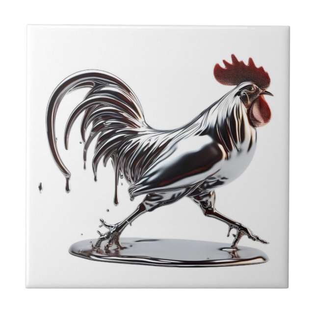 Carreaux de coq en métal liquide (Devant)