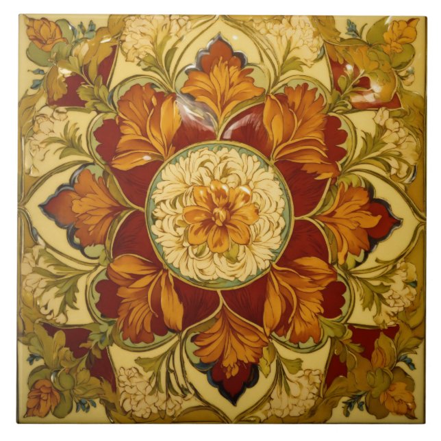 Carreaux de couleur jaune (Devant)