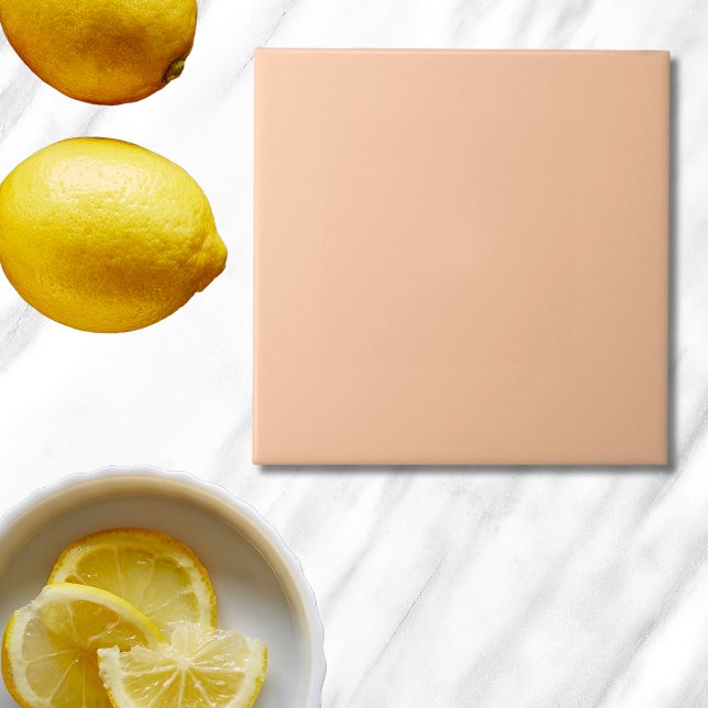 Carreaux de couleur uni à brocher (Simple Peach Color Tile is a solid color peach tile modern minimalist and elegant
)