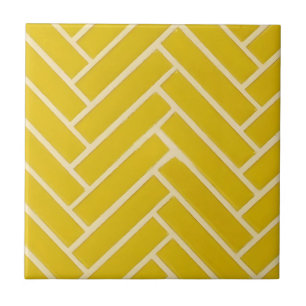 carreaux de design sophistiqués jaune moutarde