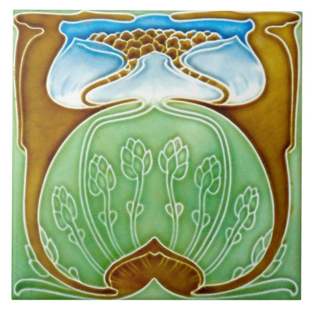 Carreaux de faïence Art Nouveau (Devant)