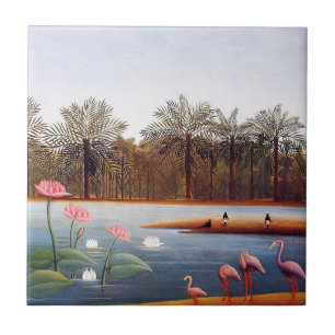 Carreaux de Flamants roses Henri Rousseau