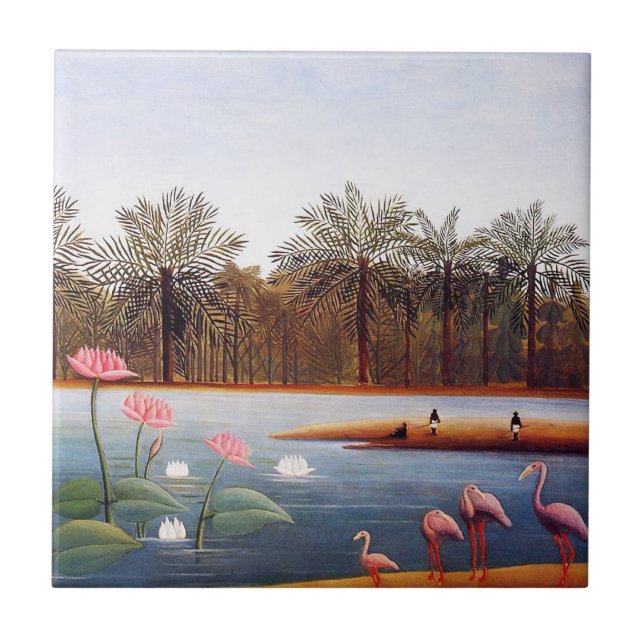 Carreaux de Flamants roses Henri Rousseau (Devant)