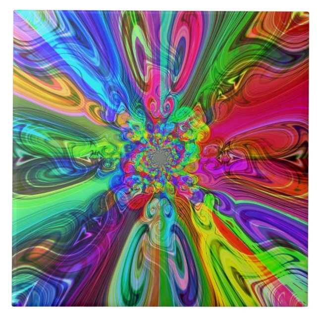 Carreaux de Flares de spectre de couleurs (Devant)