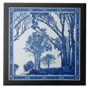 Carreaux de haie, Cornouailles Bleu Cobalt en céra
