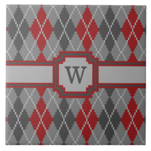 Carreaux de Jacquard cendres et membres