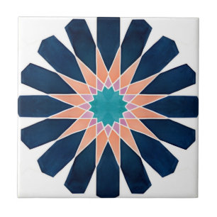 Carreaux de l'Alhambra fleurs colorées