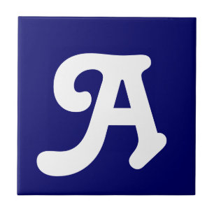 Carreaux de lettre blanc sur bleu