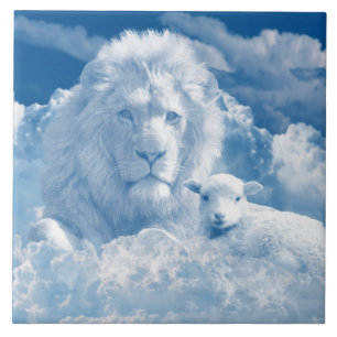 Carreaux de lion et d'agneau