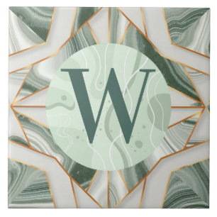 Carreaux de marbre vert clair