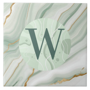 Carreaux de marbre vert clair