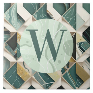 Carreaux de marbre vert clair