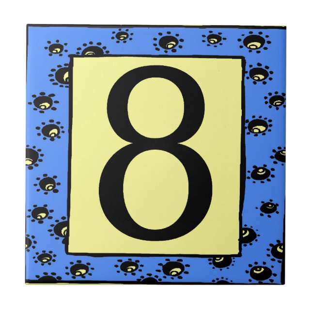 Carreaux de métro Blue Frame Stations 8 (Devant)