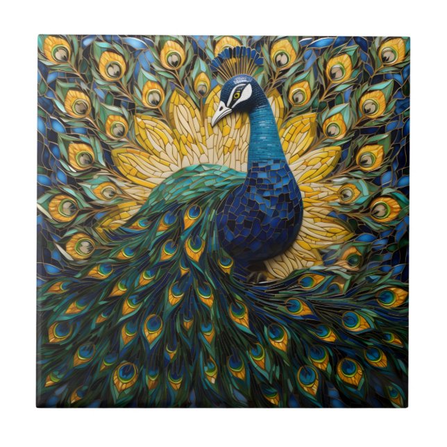 Carreaux de mosaïque de Peacock (Devant)